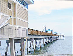 The Buckroe Beach fishing pier
